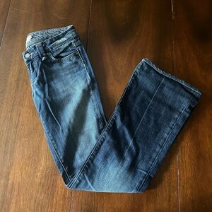 Paige low rise bootcut jeans, size 27